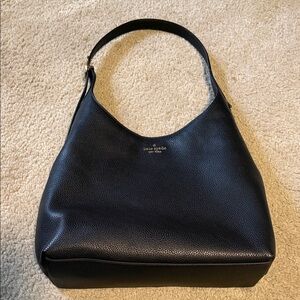 kate spade 454 small black Pebbled Leather shoulder Bag
